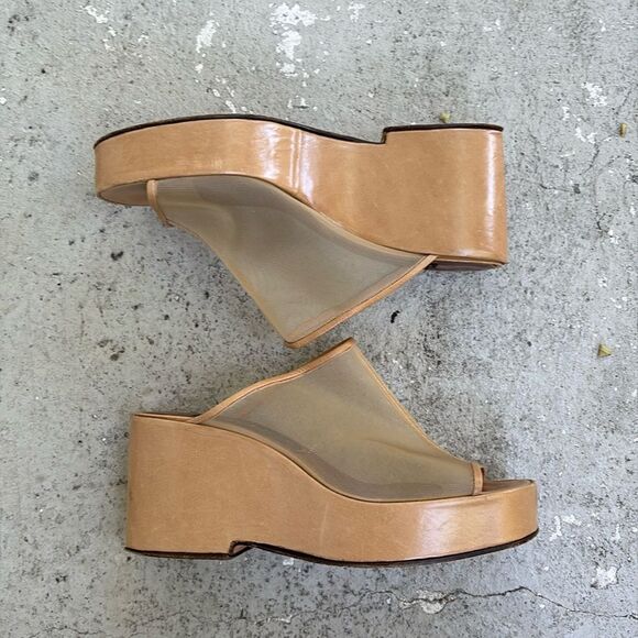 Donna Karan Wedge Mules - Picture 1 of 8